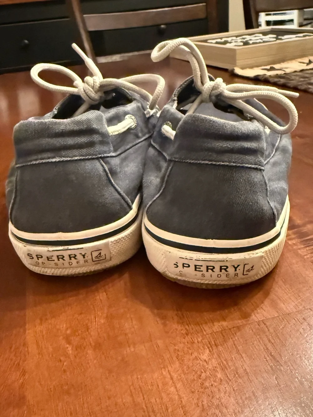 Classic Men's Navy Canvas Boat Shoes by Sperry Topsiders
